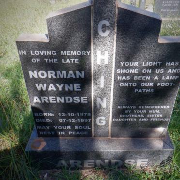 ARENDSE Norman Wayne 1975-1997