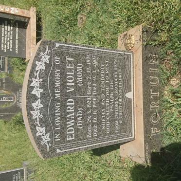 FORTUIN Edward 1920-1996 &amp; Violet 1921-2007