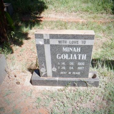 GOLIATH Minah 1909-1987
