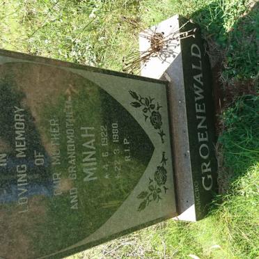 GROENEWALD Minah 1922-1980