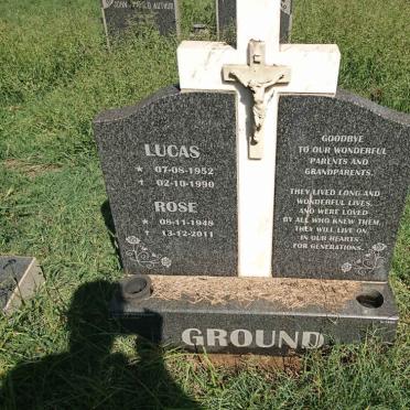 GROUND Lucas 1952-1990 &amp; Rose 1948-2011