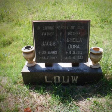 LOUW Jacob 1913-1987 &amp; Sheila Dora 1919-1982