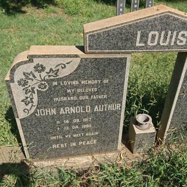 LOUIS John Arnold Authur 1917-1990