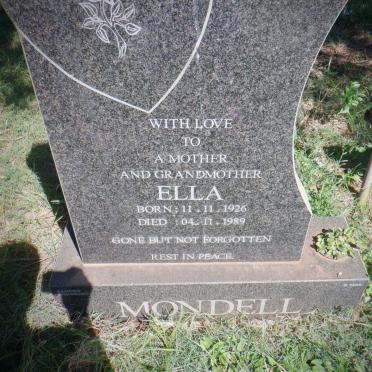 MONDELL Ella 1926-1989