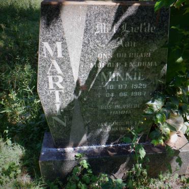 MARTIN Minnie 1929-1987