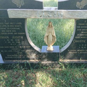 OLSEN Christie Anthoney 1934-1995 &amp; Vivian Judith 1936-1992