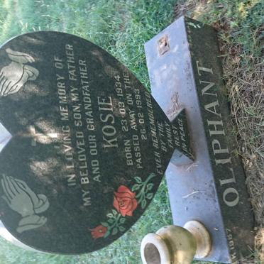 OLIPHANT Kosie 1934-1993