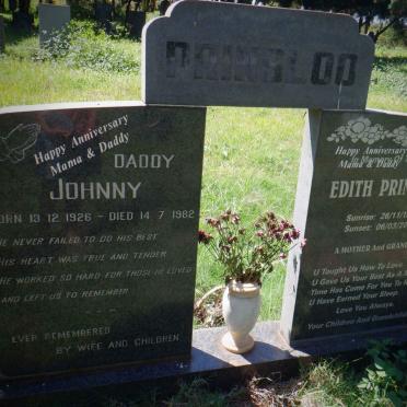 PRINSLOO Johnny 1926-1982 &amp; Edith 1937-2011