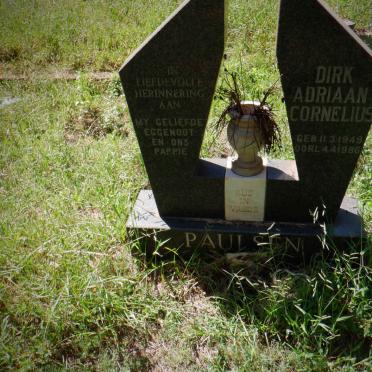 PAULSEN Dirk Adriaan Cornelius 1949-1986