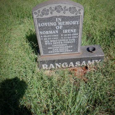 RANGASAMY Norman 1923-1991 &amp; Irene 1928-1997
