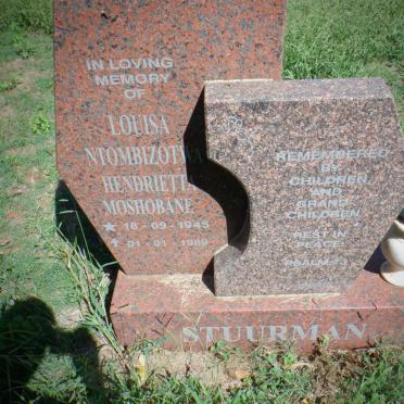 STUURMAN Louisa Ntombizotwa Hendrietta Moshobane 1945-1989