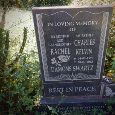 SWARTZ Charles Kelvin 1977-2012 &amp; Rachel DAMONS
