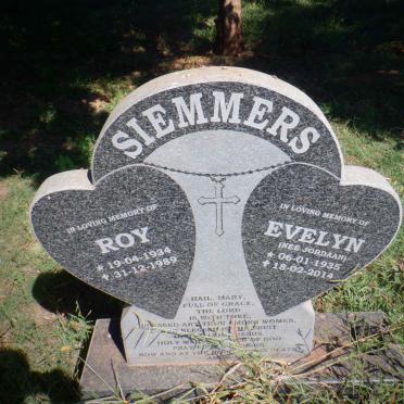 SIEMMERS Roy 1934-1989 &amp; Evelyn JORDAAN 1935-2014