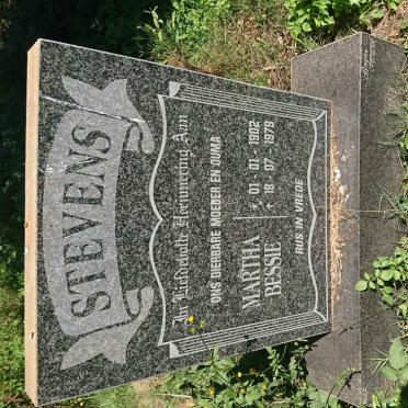 STEVENS Martha Bessie 1902-1979