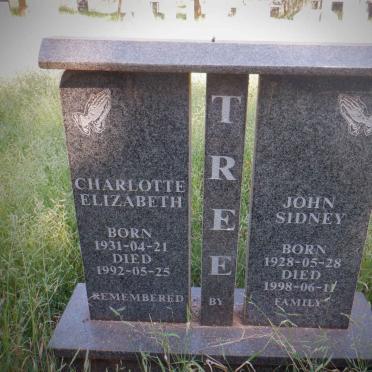 TREE John Sidney 1928-1998 &amp; Charlotte Elizabeth 1931-1992