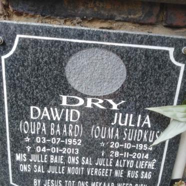 DRY Dawid 1952-2013 &amp; Julia 1954-2014