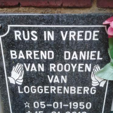 LOGGERENBERG Barend Daniel, van 1950-2013