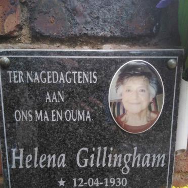 GILLINGHAM Helena 1930-2015