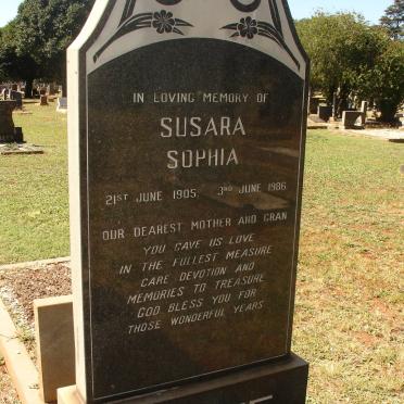 YAFFE Susara Sophia 1905-1986