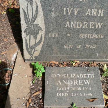 ANDREW Ivy Ann -1962 :: ANDREW Ivy Elizabeth 1914-1996