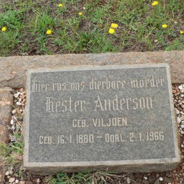 ANDERSON Hester nee VILJOEN 1880-1966