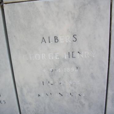 ALBERS George Henry 1892-1975