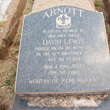 ARNOTT David Lewis -1951