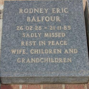 BALFOUR Rodney Eric 1928-1985