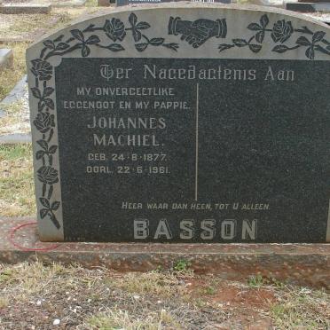 BASSON Johannes Machiel 1877-1961