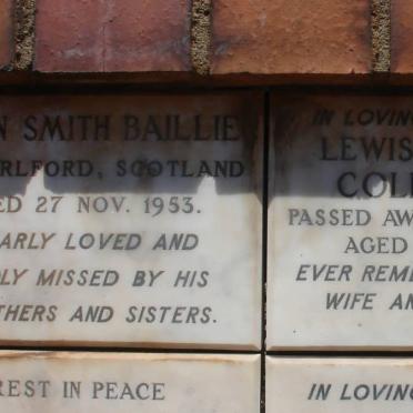 BAILLIE John Smith -1953 :: COLE Lewis Richard, WILLEY -1953