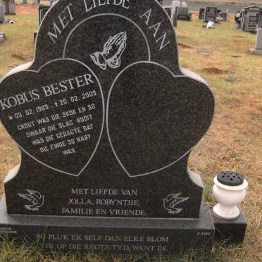 BESTER Kobus 1963-2003