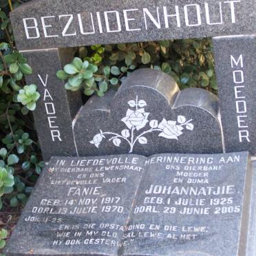 BEZUIDENHOUT Fanie 1917-1970 &amp; Johannatjie  1925-2005