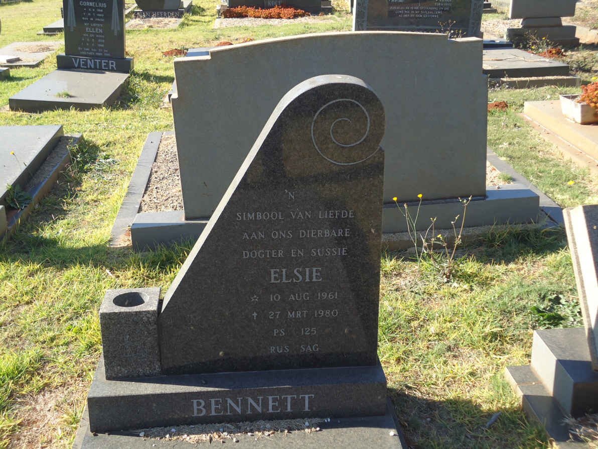 BENNETT Elsie 1961-1980
