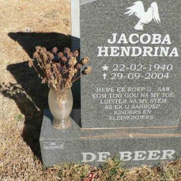 BEER Jacoba Hendrina, de 1940-2004