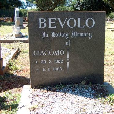BEVOLO Giacomo 1922-1983