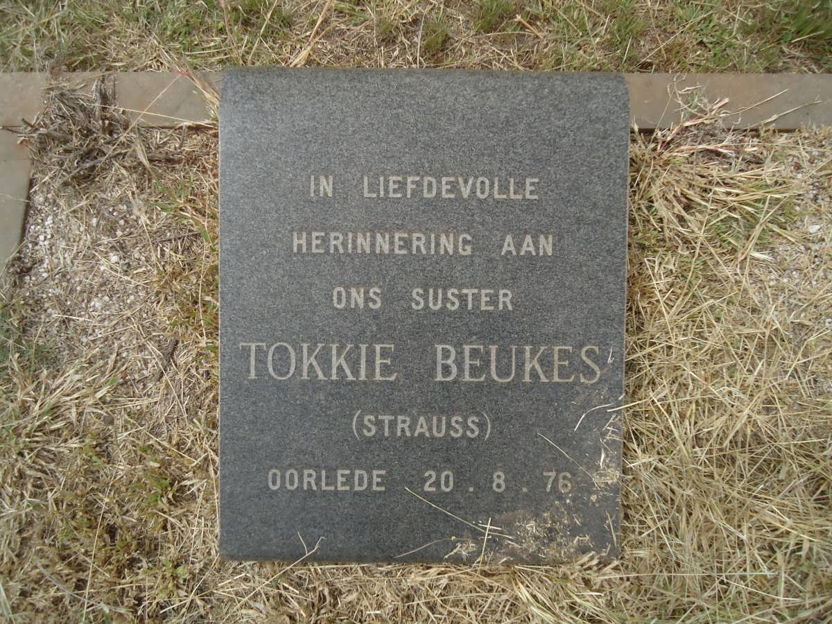 BEUKES Tokkie nee STRAUSS -1976