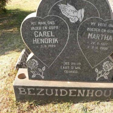 BEZUIDENHOUT Carel Hendrik 1928- &amp; Martha 1937-2000