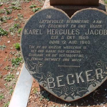 BECKER Karel Hercules Jacobus 1909-1960