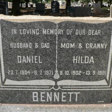 BENNETT Daniel 1904-1971 &amp; Hilda 1902-1991