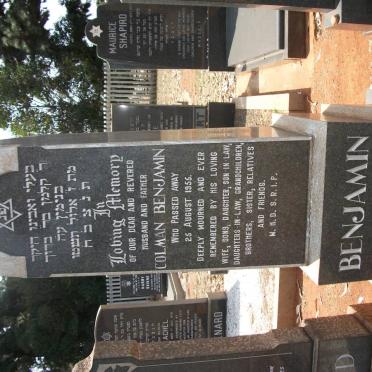 BENJAMIN Colman -1955