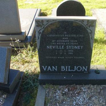 BILJON Neville Sydney, van 1956-1982