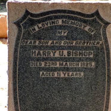 BISHOP Harry U. -1925