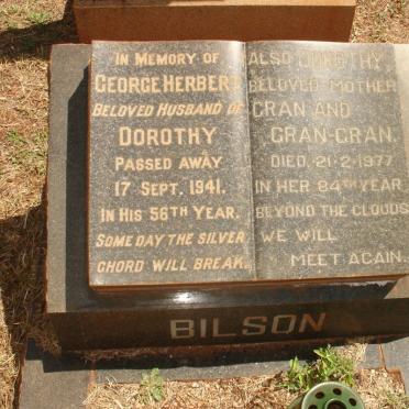 BILSON George Herbert -1941 &amp; Dorothy -1977