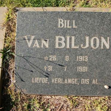 BILJON Bill, van 1913-1981