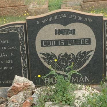 BORNMAN Marthinus H. 1918-1971 &amp; Cornelia J.E. 1922-1969