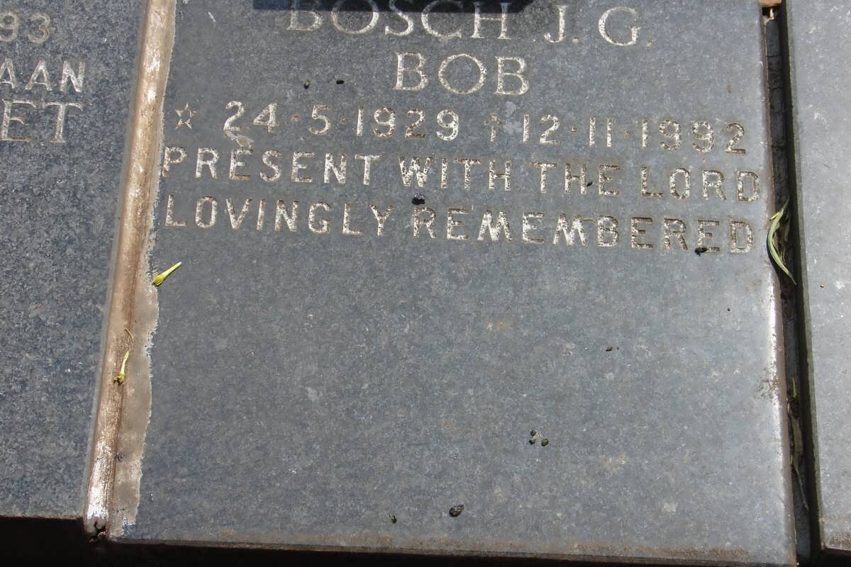 BOSCH J.G. 1929-1992