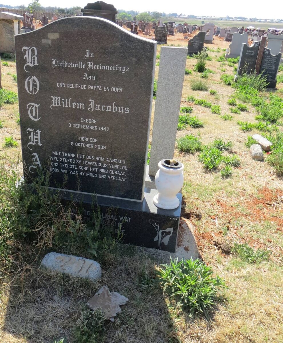 BOTHA Willem Jacobus 1942-2009