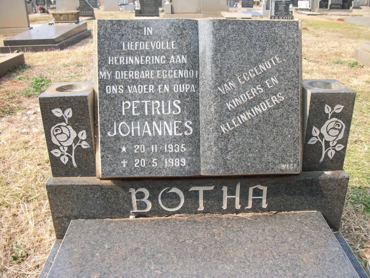 BOTHA Petrus Johannes 1935-1989