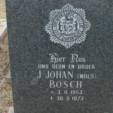 BOSCH J. Johan 1953-1973