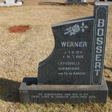 BOSSERT Werner 1971-1998